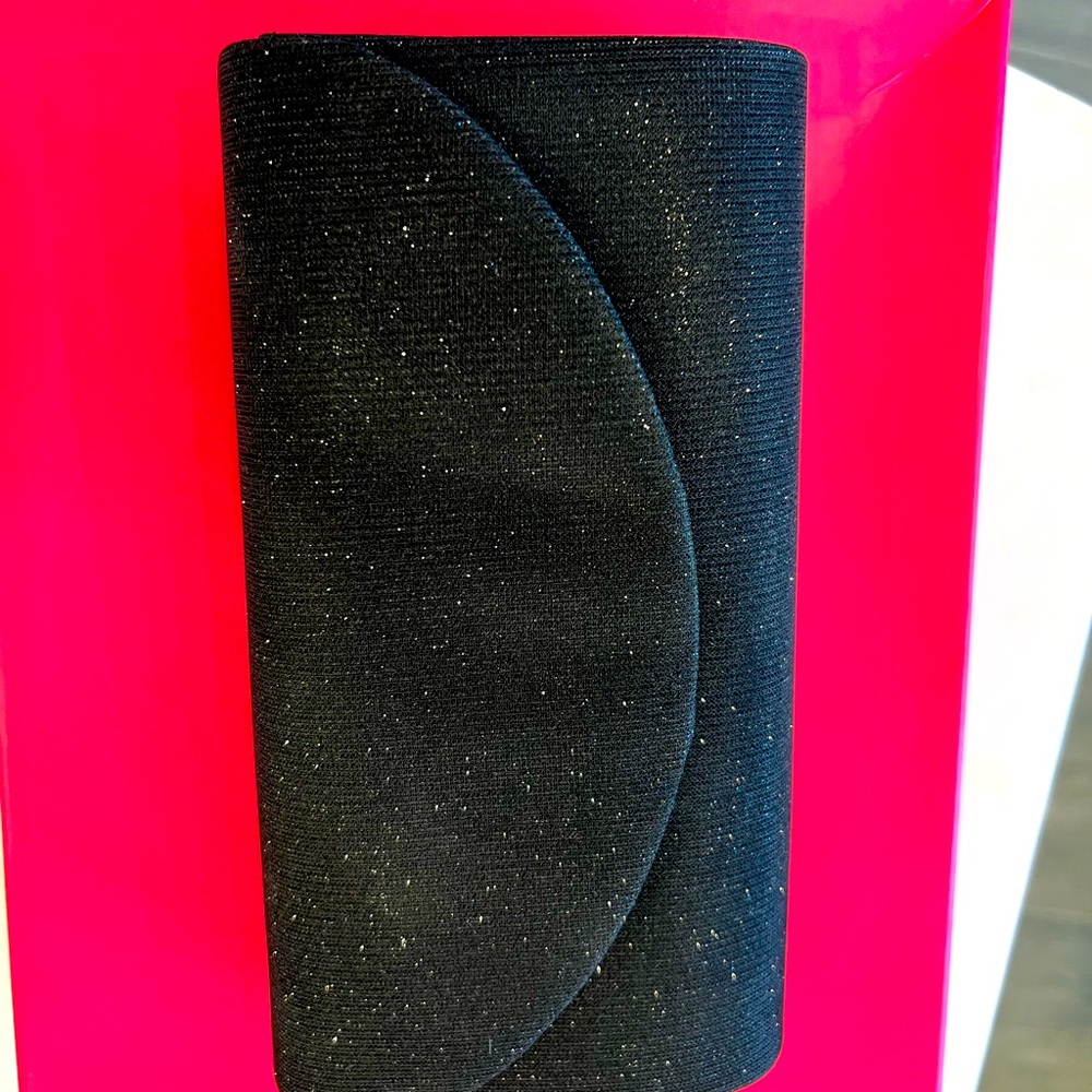 Black Clutch with Wristlet and Shoulder strap
